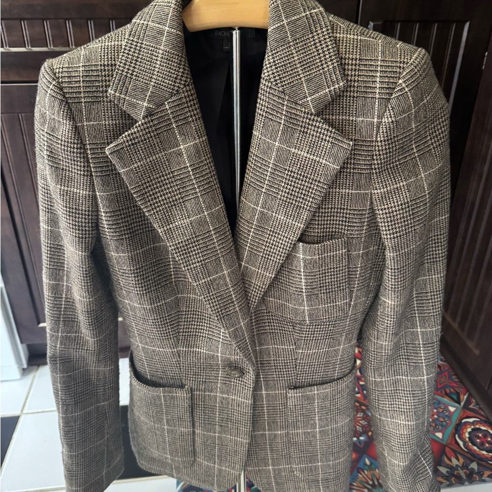 Rachel Zoe Plaid Blazer Jacket - Picture 4 of 5